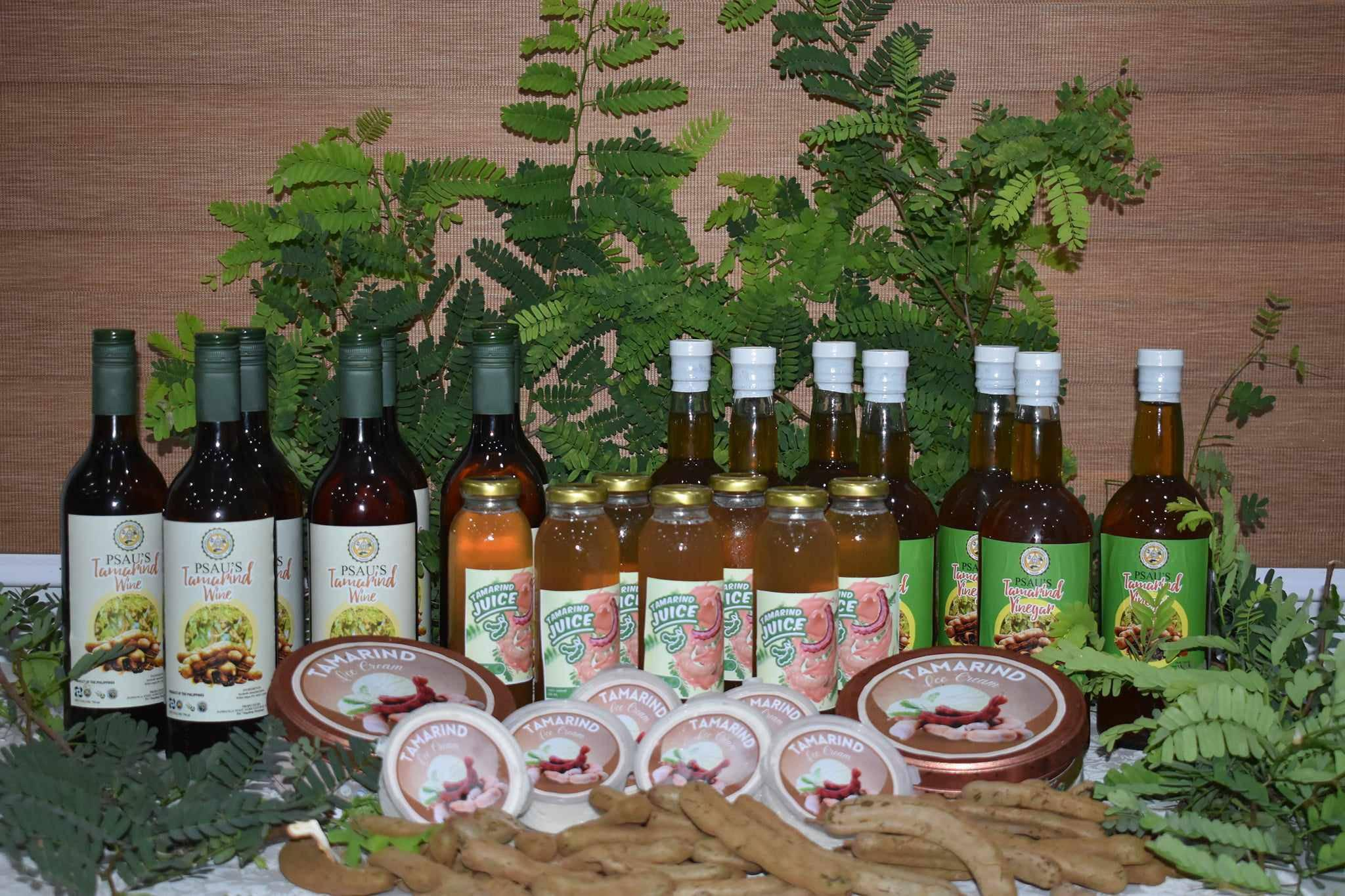 Tamarind products background